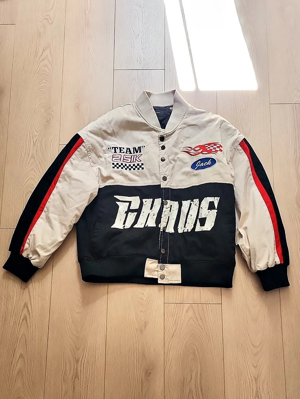 PacSun Chaos Team 2 Sik Quilted Racing Jacket Medium
